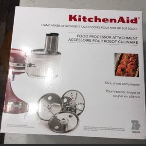 KitchenAid food processor attachment.
